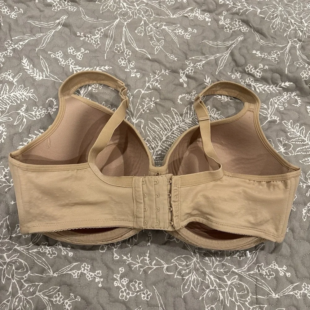 Cacique Lightly Line Balconette 38DDD Beige Tan